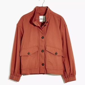 Madewell Bayview Balloon-Sleeve Jacket (Weathered Brick)